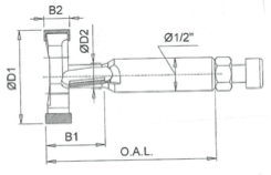 9000-8052 Diamond-Tipped T-Slot Bit RH