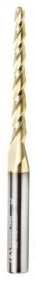 Amana Tool 46284-5, 5-Pack CNC 2D and 3D Carving 1 Deg Tapered Angle Ball Nose x 1/8 D x 1/16 R x 1-1/2 CH x 1/4 SHK x 3 Inch Long x 3 Flute SC ZrN Coated Router Bits