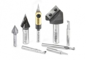 Amana Tool AMS-130 8-Pc CNC Signmaking Starter Router Bit Collection