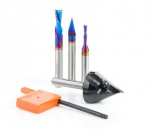 Amana Tool AMS-155 Brian's Choice CNC Router Bit Starter 4-Pc Pack, 1/4 Inch Shank