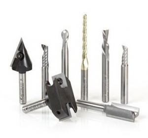 Amana Tool AMS-131 8-Pc CNC Signmaking Starter Router Bit Collection #II, 1/4 Inch Shank