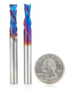 Amana Tool AMS-197-K CNC SC Spektra Extreme Tool Life Coated Signmaking 1/4 Inch SHK Router Bit Pack II