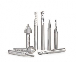 Amana Tool AMS-168 8-Pc General Purpose CNC Router Bit Collection 1/4 Inch SHK