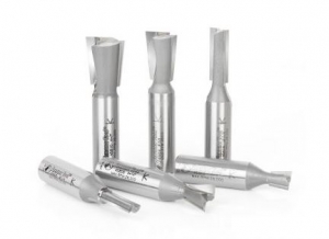 Amana Tool AMS-405 6-Pc Carbide Tipped Incra Dovetail Router Bit Set, 1/2 Inch Shank