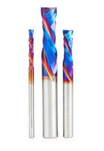 Amana Tool AMS-187-K 3-Piece CNC SC Spektra Coated Compression Spiral Router Bit Pack