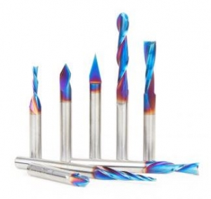 Amana Tool AMS-221-K 8-Pc CNC General Purpose III Spektra Set, 1/4 Inch SHK