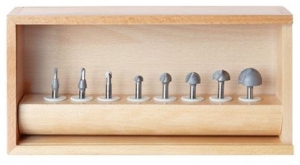 Amana Tool AMS-420 8-Pc Carbide Tipped Core Box Router Bit Collection, 1/4 Inch Shank