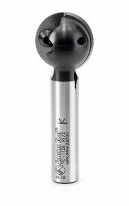 Amana Tool RC-1126 Carbide Tipped CNC Ball End Insert Router Bit 1/2 R x 1 Inch D x 1/2 CH x 1/2 SHK