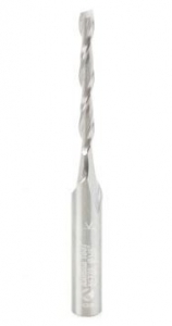 Amana Tool 46270 Solid Carbide Foam Cutting Up-Cut Spiral 1/8 D x 1-1/8 CH x 1/4 SHK x 2-1/2 Inch Long Flat Bottom Router Bit