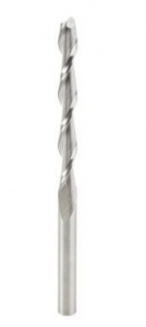 Amana Tool 46272 Solid Carbide Foam Cutting Up-Cut Spiral 1/4 D x 2-1/4 CH x 1/4 SHK x 4 Inch Long Flat Bottom Router Bit