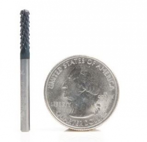 Amana Tool 48050-E High Performance End Mill 1/8 D x 1/2 CH x 1/8 SHK x 1-1/2 Inch Long SC Fiberglass and Composite Cutting AlTiN Coated Router Bit