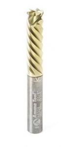 Amana Tool 46308 Solid Carbide ZrN Coated Honeycomb Cardboard Cutting 3/8 D x 1-1/4 CH x 3/8 SHK x 3 Inch Long, 6-Flute Router Bit