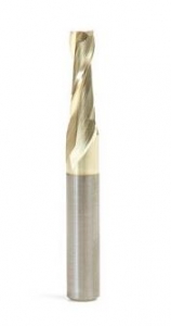Amana Tool 46042 Solid Carbide Spiral 3/16 Dia x 5/8 Cut Height x 1/4 Shank x 2 Inch Long Composite, Fiberglass & Phenolic Cutting ZrN Coated 2 Flute Up-Cut Router Bit
