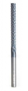Amana Tool 48054-N High Performance Plain End 1/4 D x 2-1/8 CH x 1/4 SHK x 4 Inch Long SC Fiberglass and Composite Cutting AlTiN Coated Router Bit