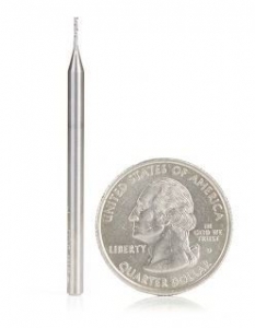 Amana Tool 46145 SC Spiral Plunge 1/32 D x 1/8 CH x 1/8 SHK x 2 Inch Long 2 Flute Up-Cut Router Bit