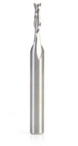 Amana Tool 46333 Solid Carbide Spiral 2 Flute Plunge 1/8 D x 1/2 CH x 1/4 SHK x 2-1/4 Inch Long Up-Cut Router Bit