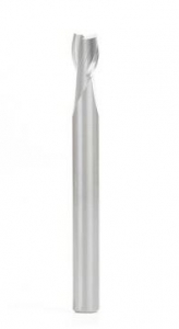 Amana Tool 46337 Solid Carbide Spiral 2 Flute Plunge 1/4 D x 3/8 CH x 1/4 SHK x 2-1/2 Inch Long Up-Cut Router Bit