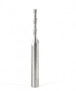 Amana Tool 46225 SC Spiral Plunge 1/8 D x 13/16 CH x 1/4 SHK x 2-1/2 Inch Long 2 Flute Down-Cut Router Bit
