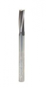 Amana Tool 51631 Solid Carbide Spiral Finisher 1/4 Dia x 7/8 Cut Height x 1/4 Shank x 3 Inch Long Up-Cut Router Bit, Leaves an Extra High Surface Finish