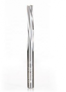 Amana Tool 51731 Solid Carbide Spiral Finisher 1/4 Dia x 7/8 Cut Height x 1/4 Shank x 3 Inch Long Down-Cut Router Bit, Leaves an Extra High Surface Finish