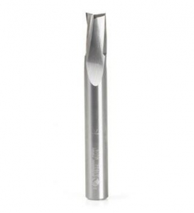 Amana Tool 51632 Solid Carbide Spiral Finisher 3/8 Dia x 5/8 Cut Height x 3/8 Shank x 3 Inch Long Up-Cut Router Bit, Leaves an Extra High Surface Finish