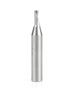 Amana Tool 51523 SC CNC Spiral 'O' Single Flute, Plastic Cutting 1/8 D x 5/16 CH x 1/4 SHK x 1-1/2 Inch Long Down-Cut Router Bit with Mirror Finish