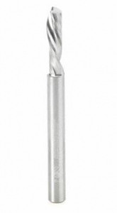 Amana Tool 51512 SC Spiral 'O' Single Flute, Plastic Cutting 3/16 D x 5/8 CH x 3/16 SHK x 2 Inch Long Down-Cut CNC Router Bit with Mirror Finish