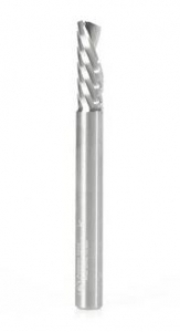 Amana Tool 51524 SC Spiral 'O' Single Flute, Plastic Cutting 1/4 D x 3/4 CH x 1/4 SHK x 2 1/2 Inch Long Down-Cut CNC Router Bit with Mirror Finish