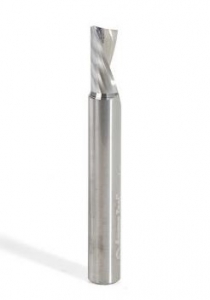 Amana Tool 51509 SC Spiral 'O' Single Flute, Plastic Cutting 3/8 D x 3/4 Inch CH x 3/8 SHK x 3 Inch Long Down-Cut CNC Router Bit with Mirror Finish
