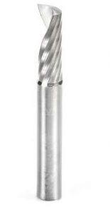 Amana Tool 51514 SC Spiral 'O' Single Flute, Plastic Cutting 3/8 D x 1-1/8 CH x 3/8 SHK x 3 Inch Long Down-Cut CNC Router Bit with Mirror Finish
