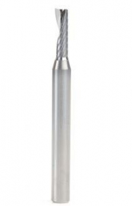 Amana Tool 51423 SC Spiral 'O' Single Flute, Plastic Cutting 3/16 D x 5/8 CH x 1/4 SHK x 2-1/2 Inch Long Up-Cut CNC Router Bit with Mirror Finish