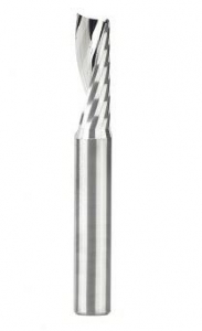 Amana Tool 51404 SC Spiral 'O' Flute, Plastic Cutting 1/4 D x 3/4 CH x 1/4 SHK x 2 Inch Long Up-Cut CNC Router Bit with Mirror Finish