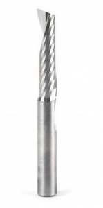 Amana Tool 51427 SC Spiral 'O' Single Flute, Plastic Cutting 3/8 D x 1-5/8 CH x 3/8 SHK x 3-1/2 Inch Long Up-Cut CNC Router Bit with Mirror Finish
