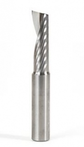 Amana Tool 51428 SC Spiral 'O' Single Flute, Plastic Cutting 1/2 D x 1-5/8 CH x 1/2 SHK x 3-1/2 Inch Long CNC Router Bit with Mirror Finish