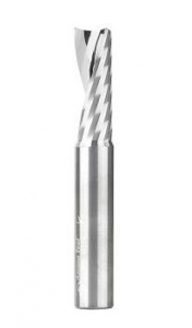Amana Tool 51644 SC Spiral 'O' Single Flute, Plastic Cutting 1/2 D x 1-3/8 CH x 1/2 SHK x 3-1/2 Inch Long Up-Cut CNC Router Bit with Mirror Finish