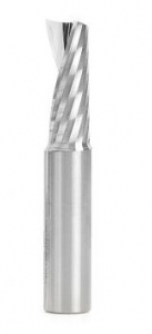 Amana Tool 51645 SC CNC Spiral 'O' Single Flute, Plastic Cutting 1/2 D x 1-1/4 CH x 1/2 SHK x 3 Inch Long Up-Cut Router Bit with Mirror Finish