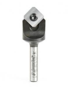 Amana Tool RC-45716 SC Insert V-Groove 90 Deg. Folding for Aluminum Composite Material (ACM) Panels Like Alucobond, Dibond, 0.090 Tip Cut Width 43/64 D x 1/4 Inch SHK Router Bit