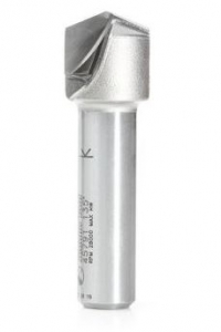 Amana Tool 45791 V-Groove 135 Deg. Folding for Aluminum Composite Material (ACM) Panels Like Alucobond, Dibond, 0.078 Tip Cut Width x 1/2 CH x 3/4 D x 1/2 Inch SHK Carbide Tipped Router Bit