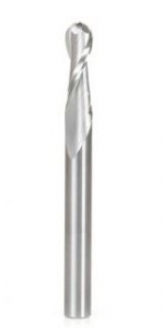Amana Tool 46456 Solid Carbide Up-Cut Spiral Ball Nose 3 Radius x 6 Dia x 22 Cut Height x 6 Shank x 63mm Long x 2 Flute Metric Router Bit with High Mirror Finish