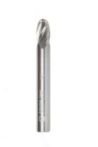 Amana Tool 46381 SC Up-Cut Spiral Ball Nose 3/16 R x 3/8 D x 1-1/8 CH x 3/8 SHK x 3 Inch Long x 2 Flute Router Bit with High Mirror Finish