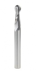 Amana Tool 46459 SC Up-Cut Spiral CNC Ball Nose 1/4 R x 1/2 D x 1-1/2 CH x 1/2 SHK x 5 Inch Long x 2 Flute Router Bit with High Mirror Finish -- For CNC Use Only