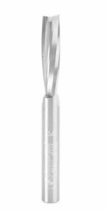 Amana Tool 46311 SC Slow Spiral ‘O’ Flute, Acrylic Cutting 1/4 D x 1 Inch CH x 1/4 SHK x 2-1/2 Inch Long Up-Cut Router Bit