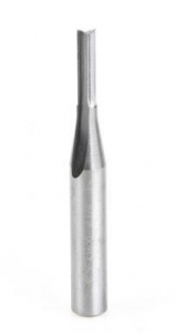 Amana Tool 43600 Solid Carbide Double 'O' Flute, Plastic Cutting 1/8 D x 1/2 CH x 1/4 SHK x 2 Inch Long Router Bit