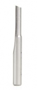Amana Tool HSS1504 Plastic Cutting, Single Straight 'O' Flute 1/4 D x 3/4 CH x 1/4 SHK x 2-1/8 Inch Long High Speed Steel (HSS) Router Bit