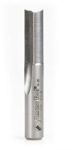 Amana Tool HSS1606 Plastic Cutting, Double Straight 'O' Flute 3/8 D x 1 CH x 3/8 SHK x 2-1/2 Inch Long High Speed Steel (HSS) Router Bit