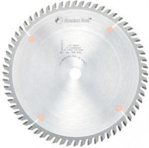 Amana Tool 686401 Carbide Tipped Fine Cut-Off and Crosscut 8 Inch D x 64T TCG, 10 Deg, 5/8 Bore, Circular Saw Blade
