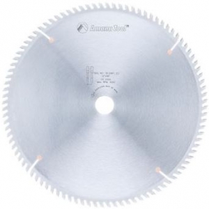 Amana Tool TB12961 Carbide Tipped Thin Kerf Trim 12 Inch D x 96T TCG, 10 Deg, 1 Inch Bore, Circular Saw Blade