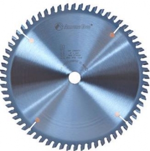 Amana Tool LB86401C Electro-Blu Carbide Tipped Non-Melt Plastic 8 Inch D x 64T M-TCG, -2 Deg, 5/8 Bore, Non-Stick Coated Circular Saw Blade