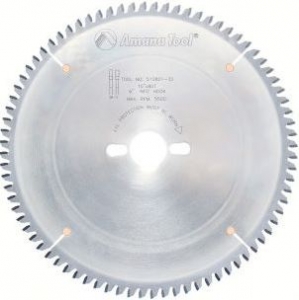 Amana Tool 510801-30 Carbide Tipped Aluminum and Non-Ferrous Metals 10 Inch D x 80T TCG, -6 Deg, 30MM Bore, Circular Saw Blade