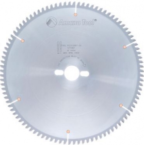 Amana Tool 512961-30 Carbide Tipped Aluminum and Non-Ferrous Metals 12 Inch D x 96T TCG, -6 Deg, 30MM Bore, Circular Saw Blade